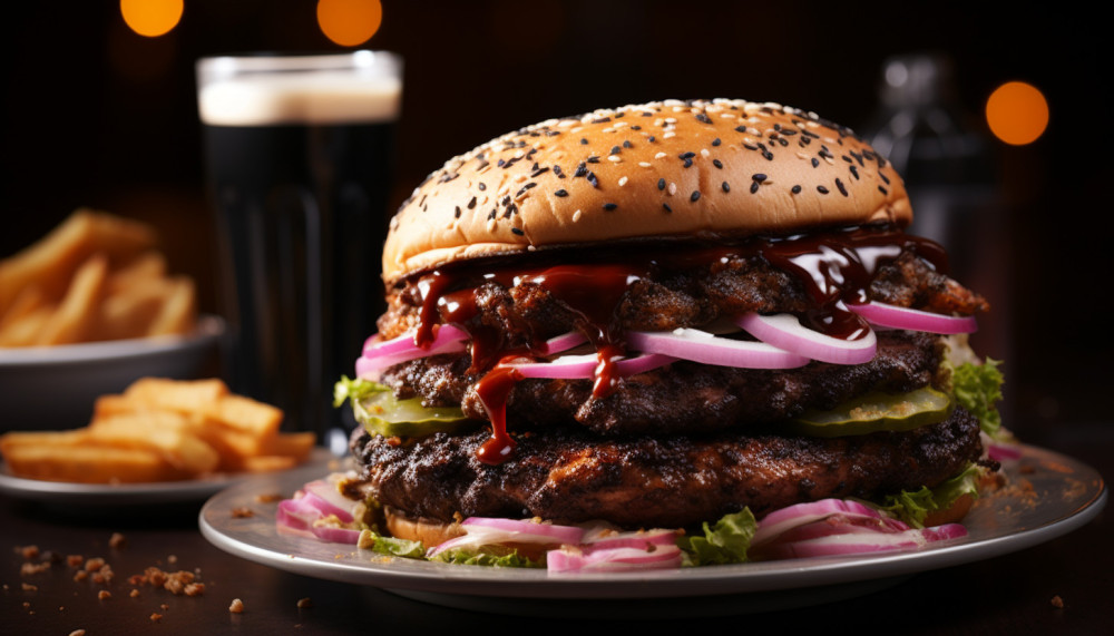 Burker King : Black and Pink burger